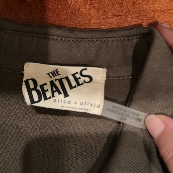 ALICE OLIVIA CHARLINE MILITARY BEATLES JACKET SIZE S - Picture 4 of 8
